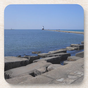 North Pierhead Lighthouse, Ludington, MI Getränkeuntersetzer