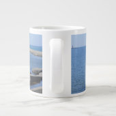 North Pierhead Lighthouse, Ludington, MI Jumbo-Tasse (Rückseite)