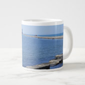 North Pierhead Lighthouse, Ludington, MI Jumbo-Tasse (Vorderseite Rechts)