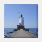 North Pierhead Lighthouse, Ludington, MI Magnet (Vorne)