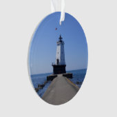 North Pierhead Lighthouse, Ludington, MI Ornament (Vorderseite)