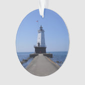 North Pierhead Lighthouse, Ludington, MI Ornament (Vorderseite)