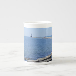 North Pierhead Lighthouse, Ludington, MI Porzellantasse