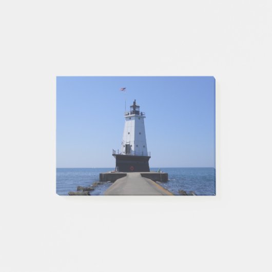North Pierhead Lighthouse, Ludington, MI Post-it Klebezettel (Vorderseite)