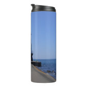 North Pierhead Lighthouse, Ludington, MI Thermosbecher (Nach rechts gedreht)