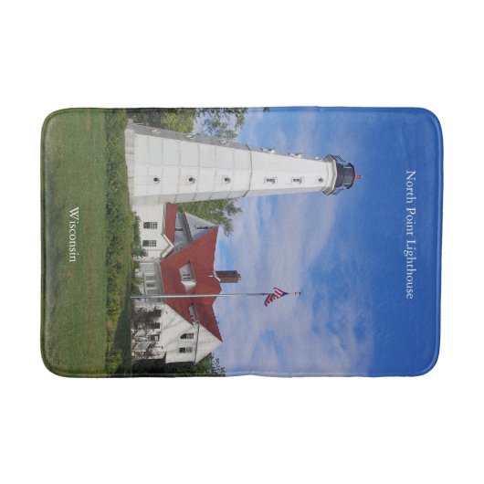 North Point Lighthouse bathmat Badematte (Vorderseite)