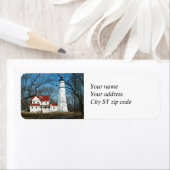 North Point Lighthouse Milw WI-Adressetikett (Insitu)