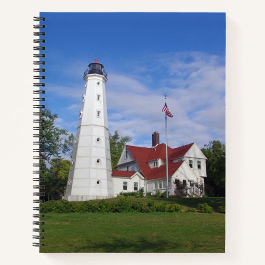 North Point Lighthouse Notebook Notizblock (Vorderseite)