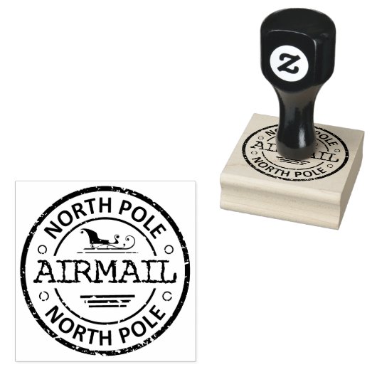 NORTH POLE AIRMAIL GUMMISTEMPEL (Stempel)
