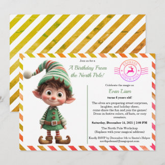 North Pole Birthday Magic | Enchanted Elf Einladung