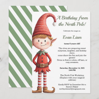 North Pole Birthday Magic | Enchanted Elf Einladung