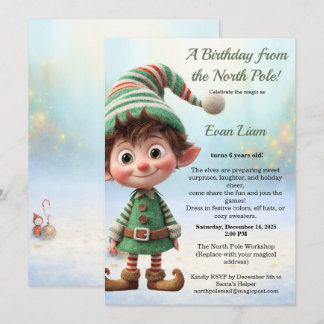 North Pole Birthday Magic | Enchanted Elf Einladung