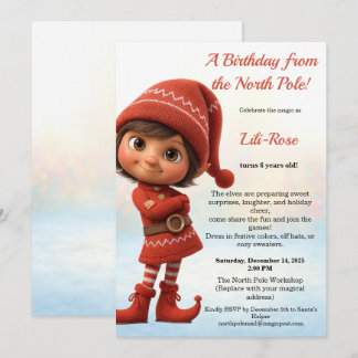 North Pole Birthday Magic | Enchanted Elf Einladung