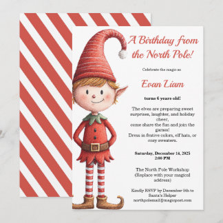 North Pole Birthday Magic | Enchanted Elf Einladung
