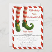 North Pole Birthday Magic | Enchanted Elf Einladung (Vorderseite)