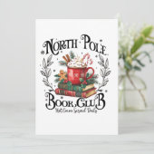 North Pole Book Club Hot Cocoa Weihnachten Ankündigung (Stehend Vorderseite)