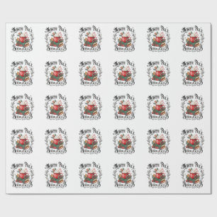 North Pole Book Club Hot Cocoa Weihnachten Geschenkpapier
