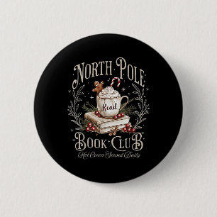 North Pole Book Club Weihnachten Weihnachten Weihn Button