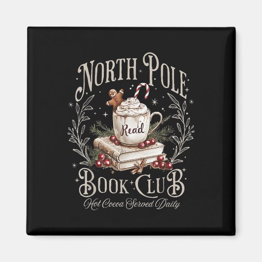 North Pole Book Club Weihnachten Weihnachten Weihn Magnet (Vorne)