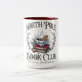 North Pole Book Club Weihnachten Zweifarbige Tasse