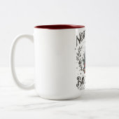 North Pole Book Club Weihnachten Zweifarbige Tasse (Links)