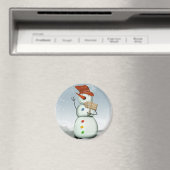 North Pole Bound Snowman Magnet (In Situ (Geschirrspüler))