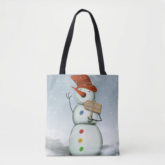 North Pole Bound Snowman Tasche (Vorderseite)