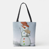 North Pole Bound Snowman Tasche (Rückseite)