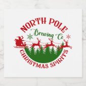 North Pole Brauerei Bierflaschenetikett (Einzelnes Label)