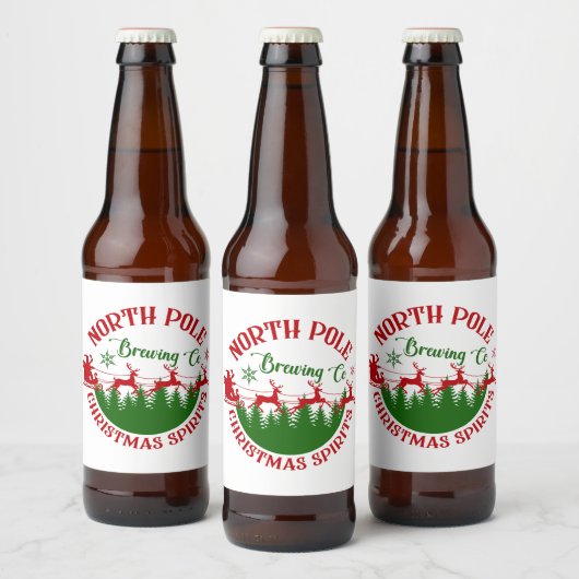 North Pole Brewing Company Bierflaschenetikett (Flaschen)