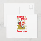 North Pole Cheer Einladungspostkarte (Vorne/Hinten)