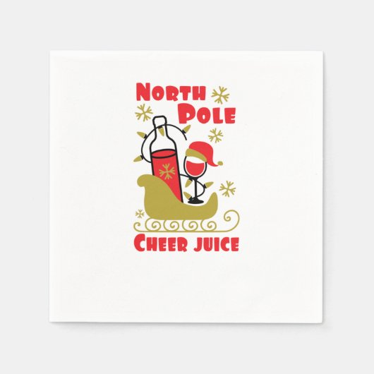 North Pole Cheer Serviette (Vorderseite)