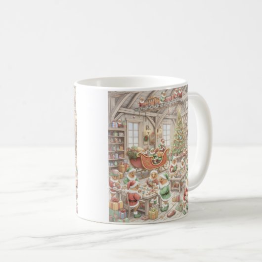 North Pole Chickens, Coffee Mug Kaffeetasse (VorderseiteRechts)