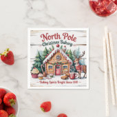 North Pole Christmas Bakery Serviette (Beispiel)