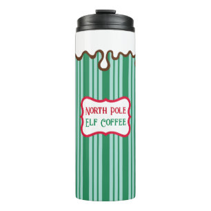 North Pole Christmas Elf Kaffeereise Tumbler Thermosbecher
