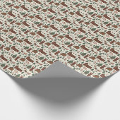 North Pole Christmas Town  Geschenkpapier (Ecke)