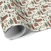 North Pole Christmas Town Geschenkpapier (Rolleneckpunkt)