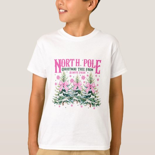 North-pole Christmas Tree Always Fresh Coquette Bo T-Shirt (Vorderseite)