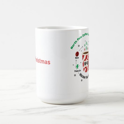 “North Pole Coffee Fuel System – Funny Christmas M Kaffeetasse (Mittel)