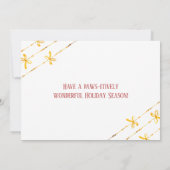 North Pole Corgi Festivals Weihnachtskarte Dankeskarte (Rückseite)