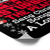 North Pole Correctional sang Weihnachtslieder mit Poster (Ecke)