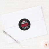 North Pole Correctional sang Weihnachtslieder mit Runder Aufkleber (Umschlag)