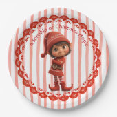 North Pole Elf Celebration | Christmas Magic Pappteller (Vorderseite)