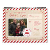 North Pole Express Bahn Ticket Weihnachtsfest Foto Kalender (Titelbild)