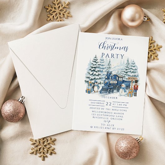 North Pole Express Christmas Einladung