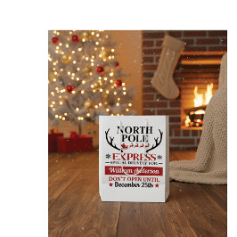 North Pole Express Gift Bag - special delivery Mittlere Geschenktüte