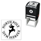 North Pole Express Mail Rentier Permastempel (Beispiel)
