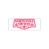 North Pole Express Mail Selbstfarbige Briefmarke Permastempel (Design)
