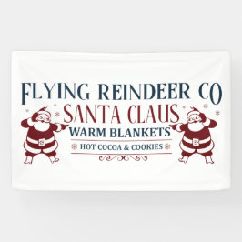 North Pole Flying Rentier Company Weihnachten Banner