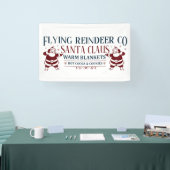 North Pole Flying Rentier Company Weihnachten Banner (Messe)